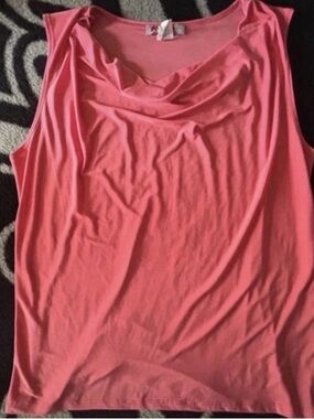 Carol Rose Jersey Sleeveless Cowl Neck Blouse